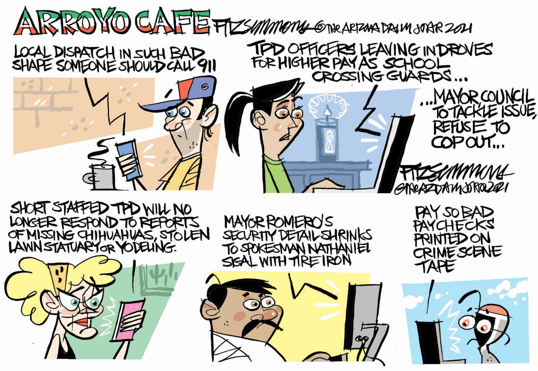 Daily Fitz Cartoon: TPD Blues